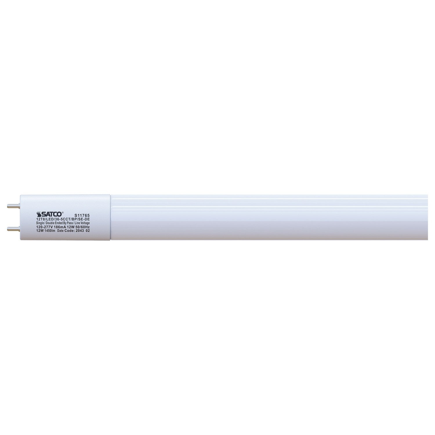 3ft T8 LED Tube Light Bulb - 12W (1450 Lumens), 3000K-6500K Adjustable Color Temperature, Ballast Bypass, Single/Dual End Power - Perfect for Garage, Warehouse & Office Lighting