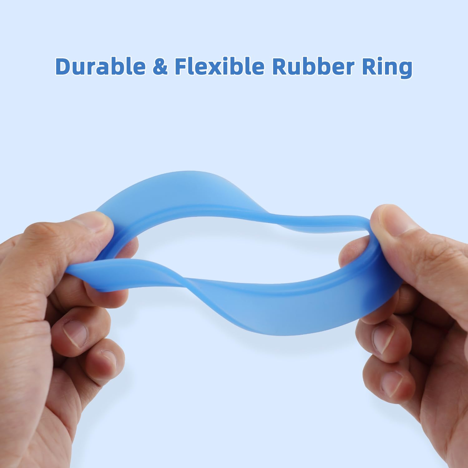 iFealClear Toilet Flush Valve Seal Replacement Kit - 2 Pack Blue Rubber Seals Compatible with American Standard Champion 4 & Eljer Titan 4 Toilets (Includes O-Ring) - Fix Leaking Toilet & Prevent Water Waste