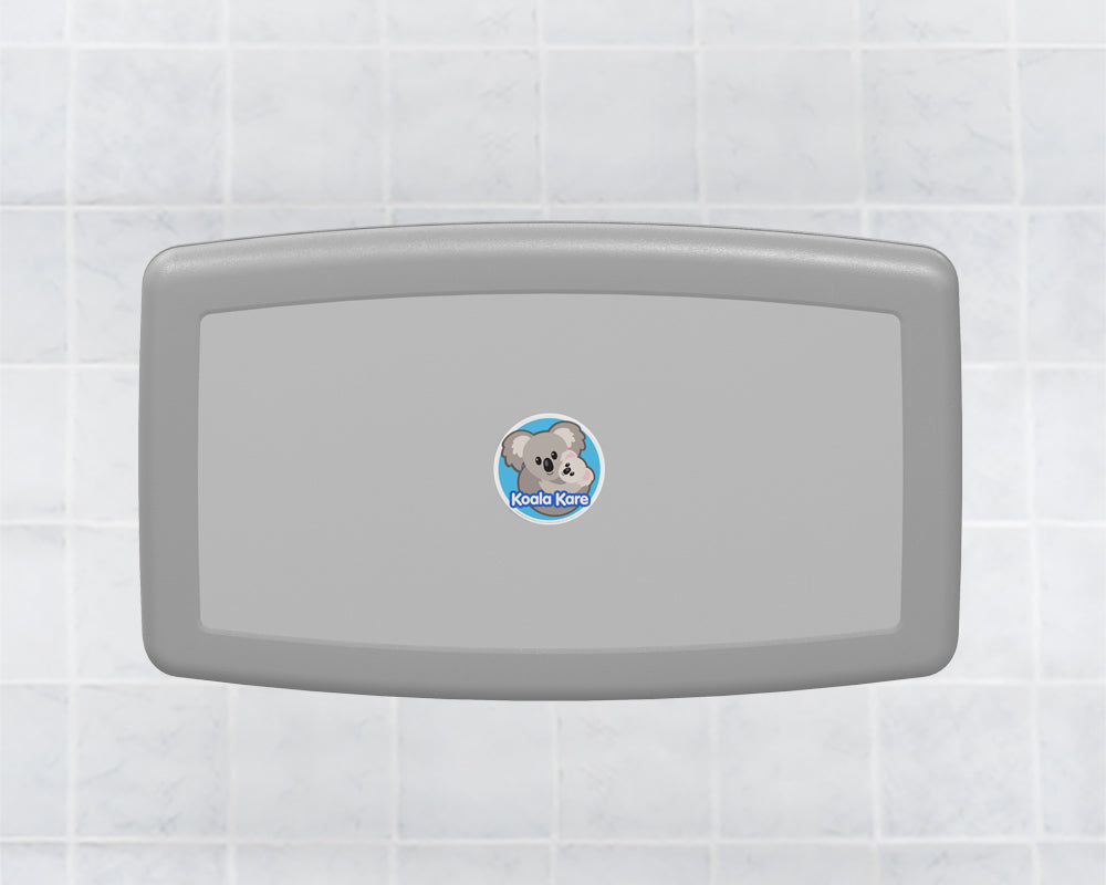 Koala KB300 Baby Changing Station - Horizontal Polypropylene Wall-Mounted Diaper Changing Table for Nursery, Daycare & Public Restrooms | Durable & Easy to Clean