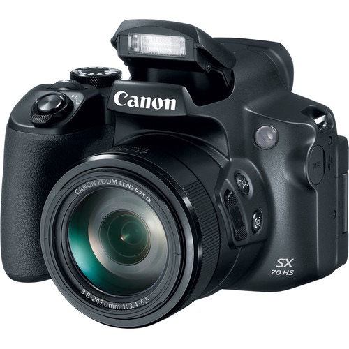 Canon PowerShot SX70 HS Digital Camera with 65x Optical Zoom, 4K Video & Wi-Fi - Perfect for Travel, Wildlife Photography and Vlogging