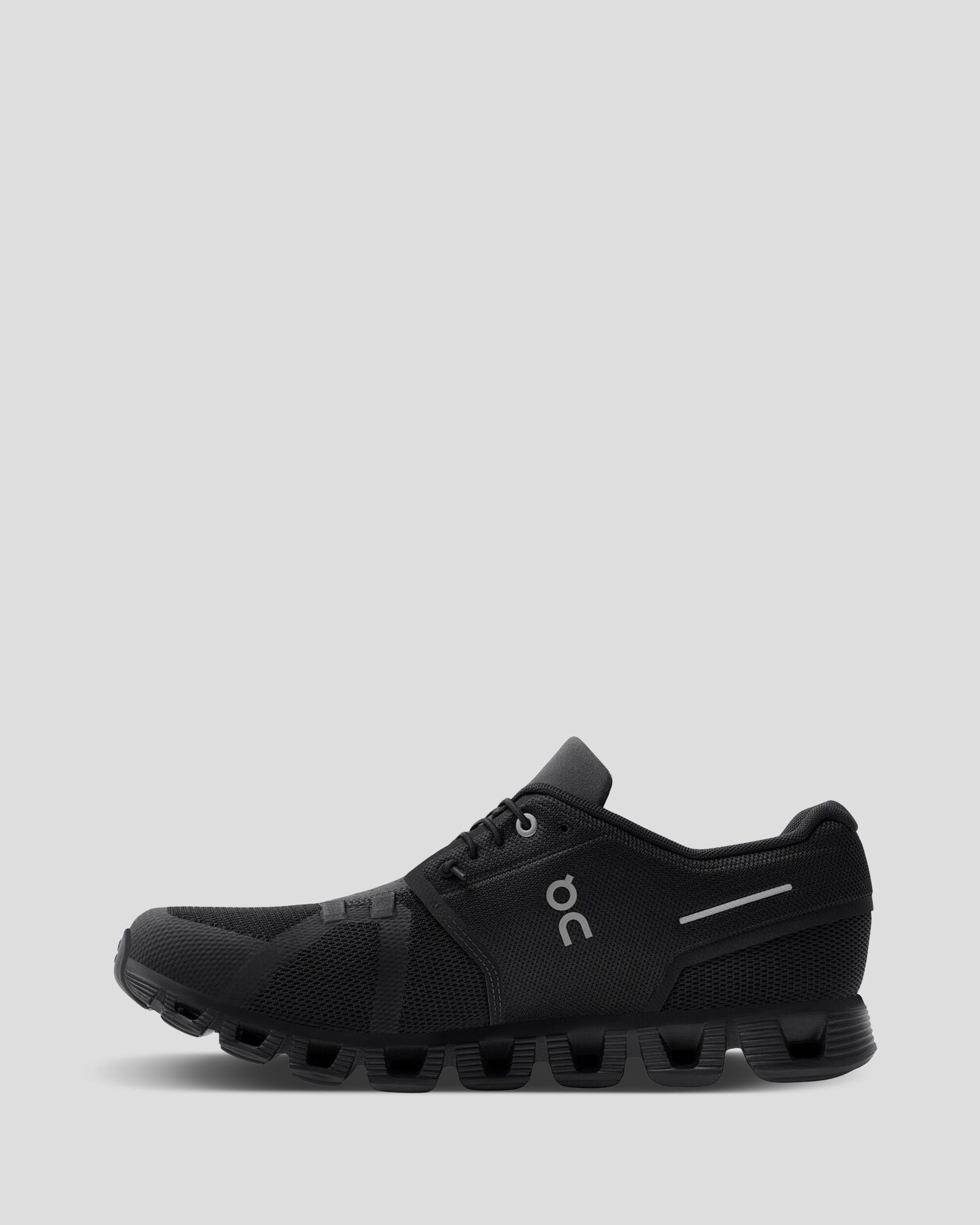 Men's On Cloud 5 Running Shoes - Lightweight Black Athletic Shoes for Jogging, Gym & Outdoor Workouts - Perfect for Marathon Training & Daily Fitness