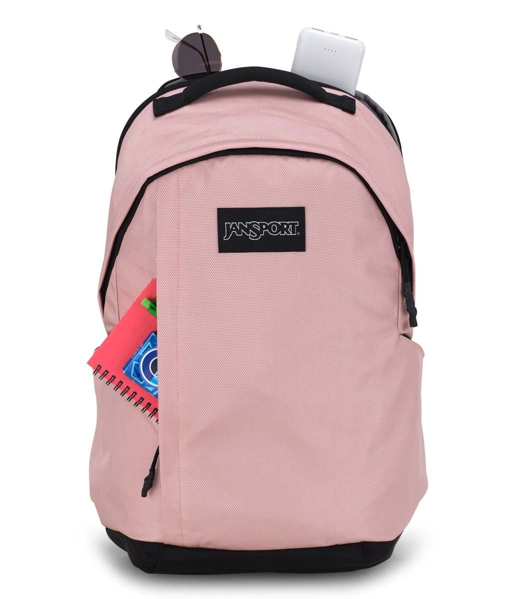 JanSport Station Backpack - Stylish Misty Rose Laptop Bag for School, College & Travel | Durable & Lightweight Daypack for Students & Professionals