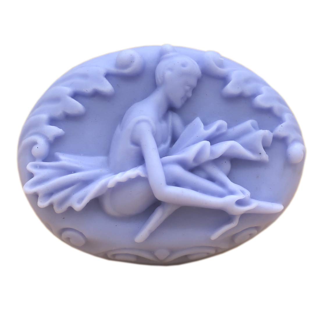 Ballet Girl Silicone Soap Mold - Flexible White DIY Craft Molds for Handmade Soap Making - Perfect for Bath Bombs, Candle Making & Resin Art Projects