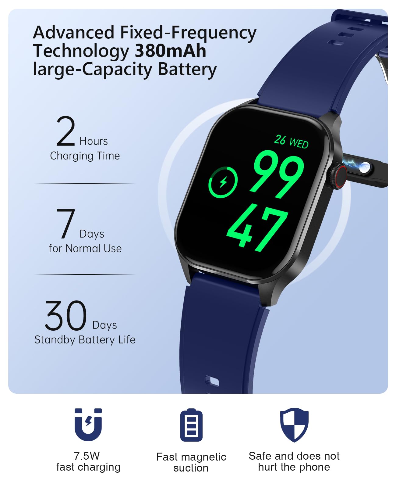 SOUYIE Smart Watch for Men with AMOLED Display, Heart Rate & Blood Oxygen Monitor, IP68 Waterproof for Fitness Tracking