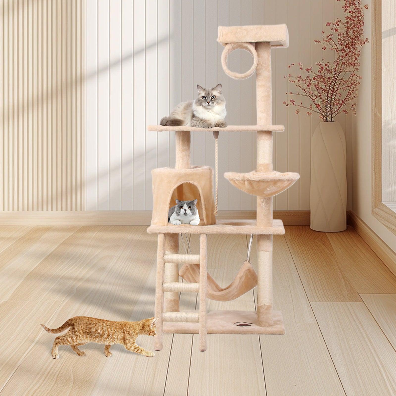 Premium Cat Climbing Frame with Scratching Posts - Multi-Level Cat Tree for Indoor Kittens & Adult Cats - Perfect for Play, Exercise & Relaxation in Home, Apartment or Office