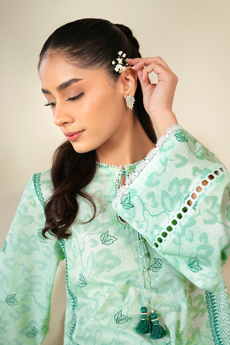Minty Meadow 3-Piece Lawn Suit for Women - Floral Printed Summer Outfit - Perfect for Garden Parties, Weddings & Outdoor Events