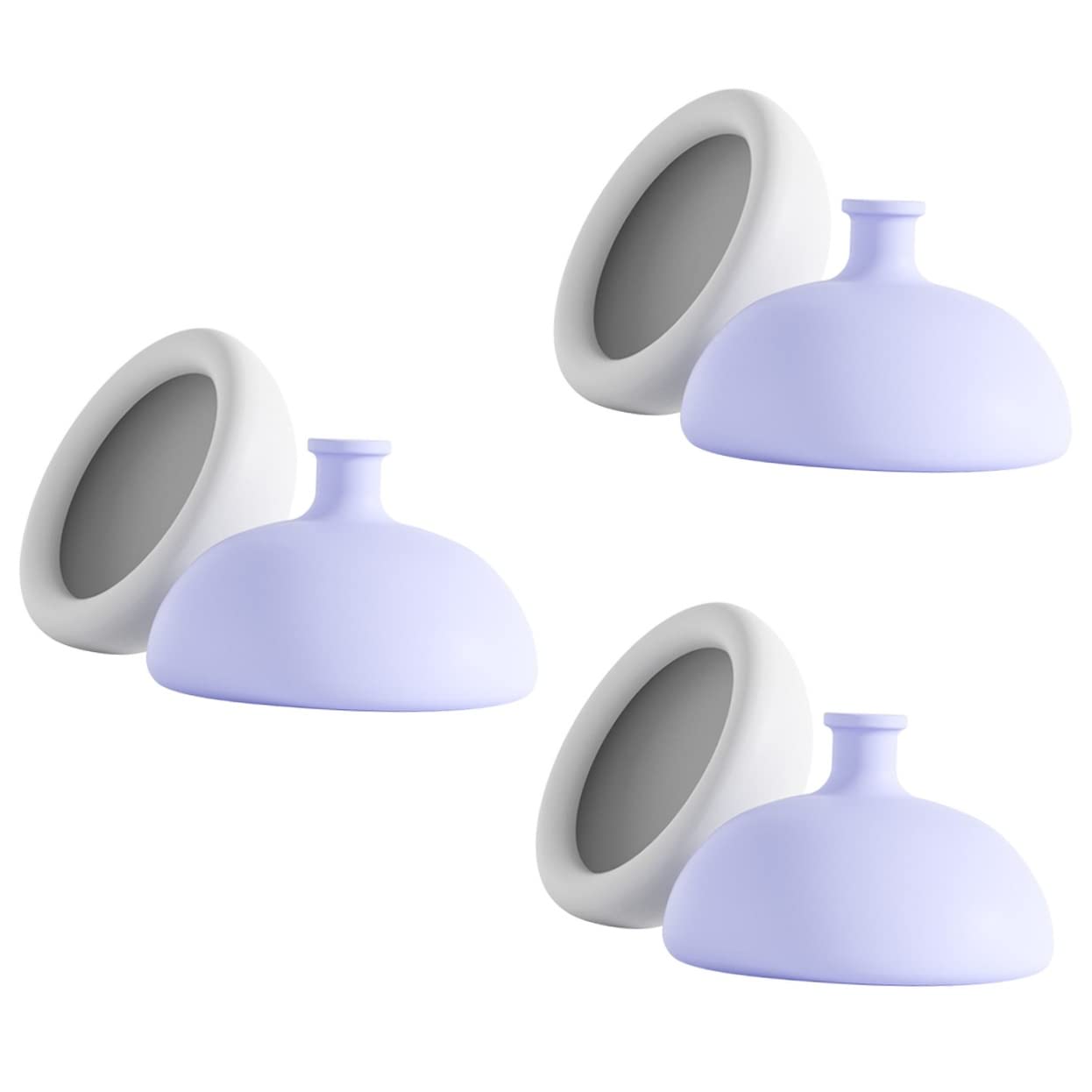Healeved 6-Piece Silicone Sputum Cup Set - Mucus Removal Tool for Kids, Adults & Elderly - Handheld Chest Percussion Cup for Phlegm Relief - Perfect for Home Care, Post-Surgery Recovery & Respiratory Therapy