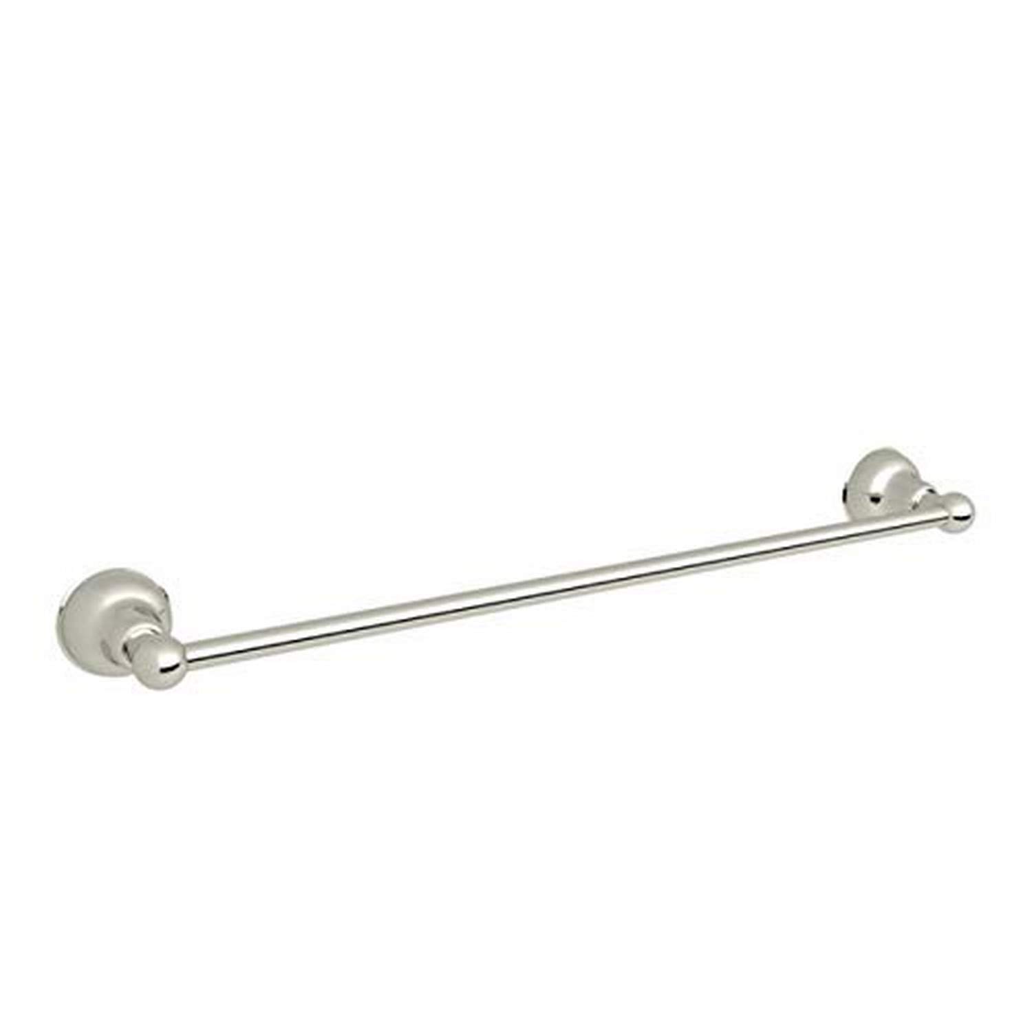 Rohl CIS1/30PN 30-Inch Polished Nickel Bathroom Accessories Set - Premium Shower Rod, Towel Bar & Hook for Modern Bathroom Decor