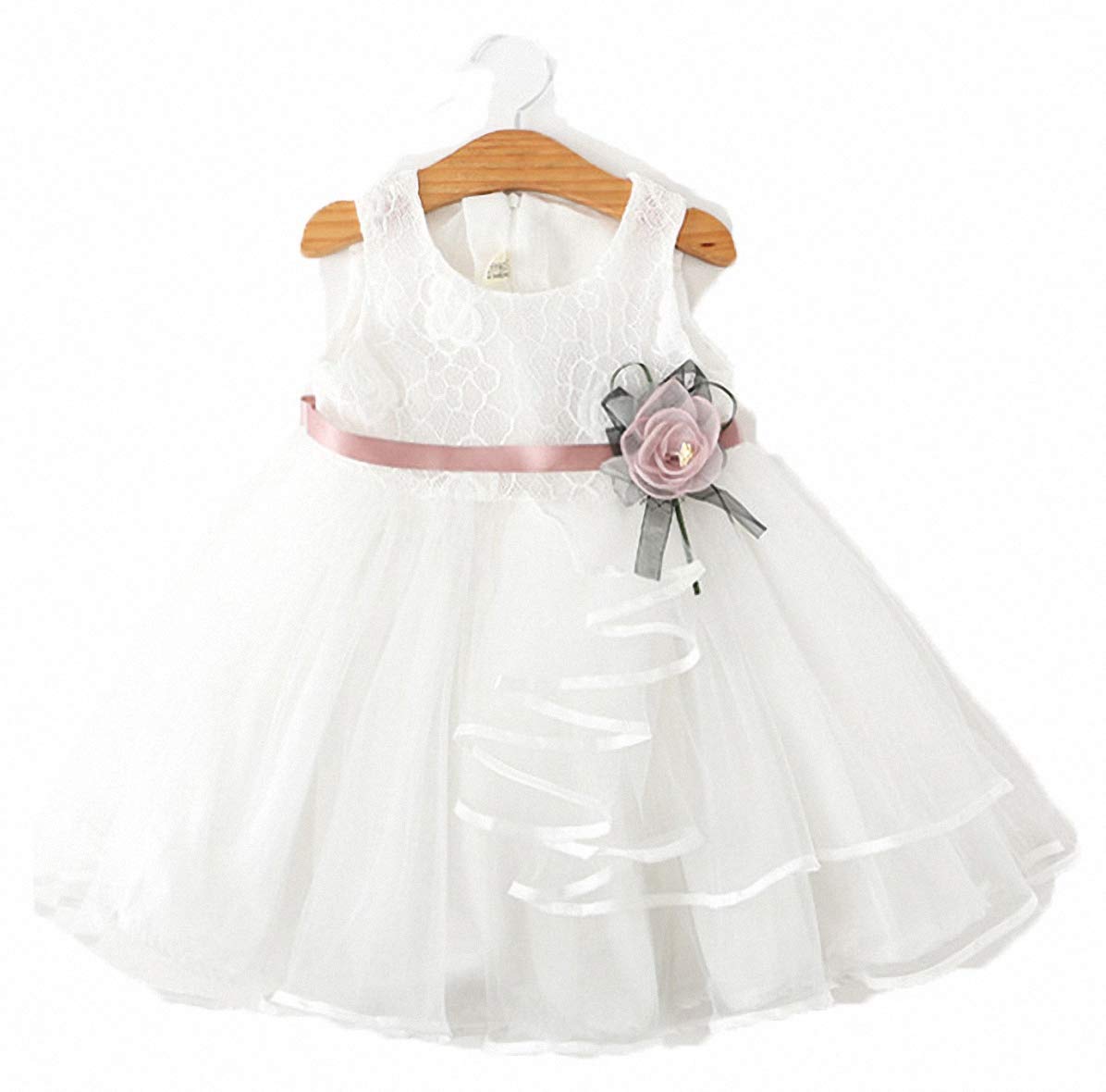 Ulalaza Princess Poofy Flower Girls Dresses for Birthday Party, Cosplay, Wedding & Pageant - Elegant Party Dress-Up for Special Occasions