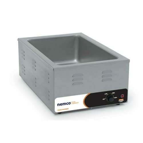 Nemco 6055A-43 Commercial 1/3 Size Pan Wet Food Warmer - 1500W Electric Heater for Restaurants, Cafes & Catering | Keep Soups, Sauces & Buffet Dishes Warm