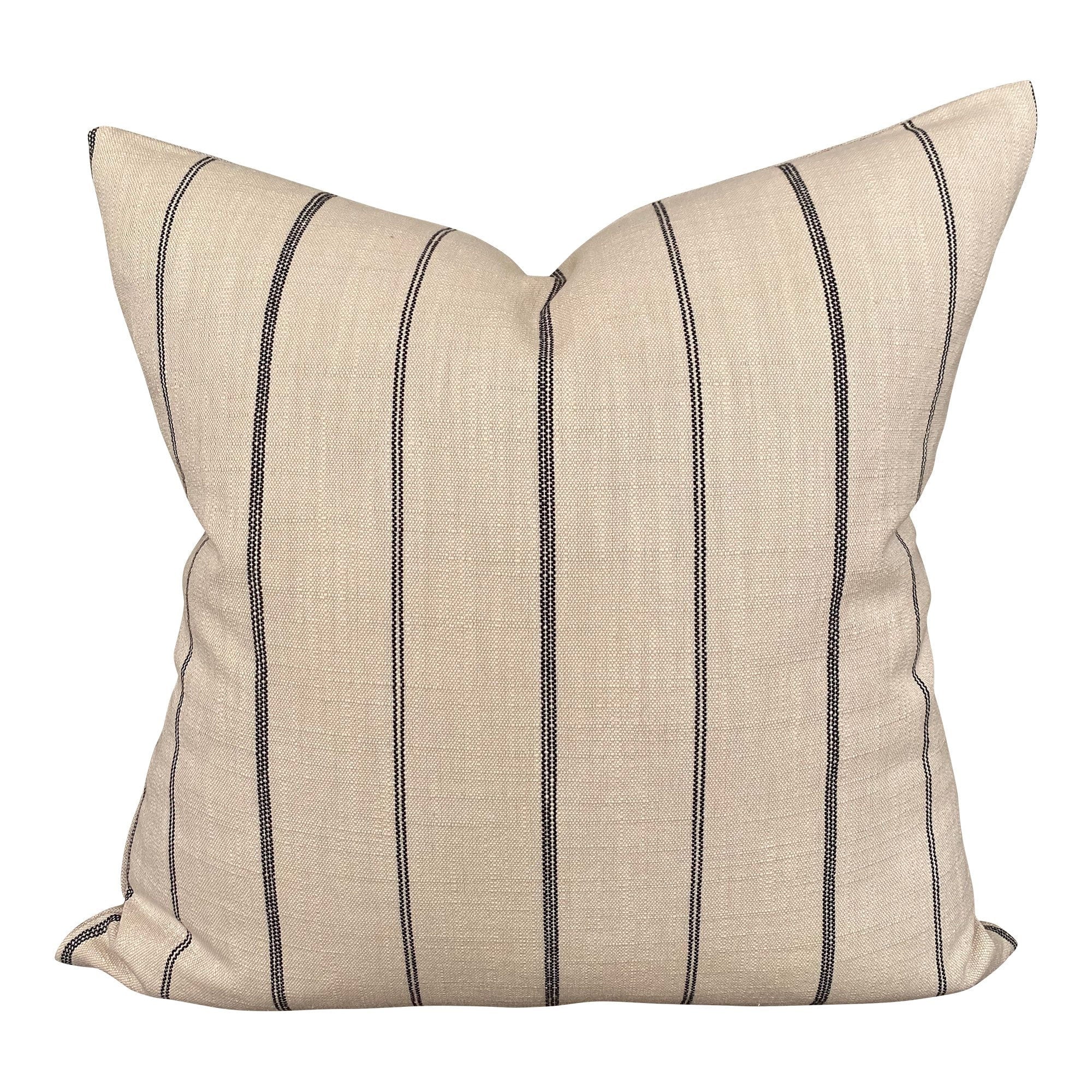 READY TO SHIP Designer 'Fritz Washed' Natural Linen Pillow Cover - Perfect for Boho, Farmhouse & Modern Home Decor
