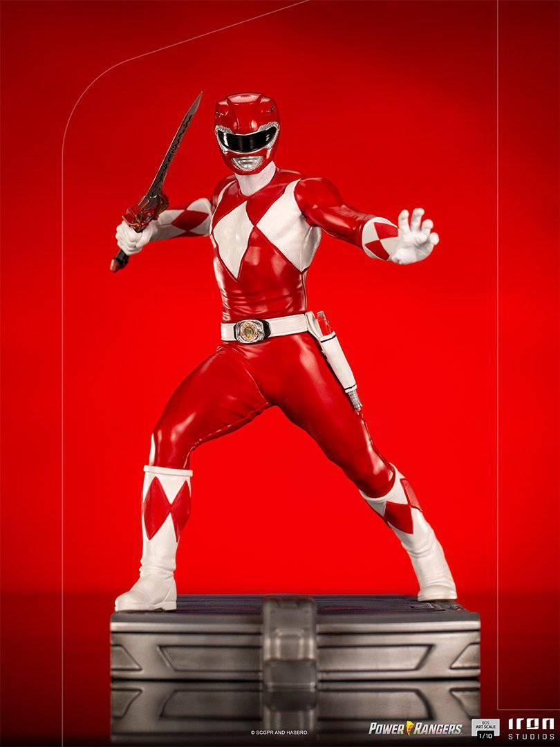 Iron Studios Power Rangers Red Ranger BDS Art Scale 1/10 Statue - Collectible Action Figure for Display & Home Decor