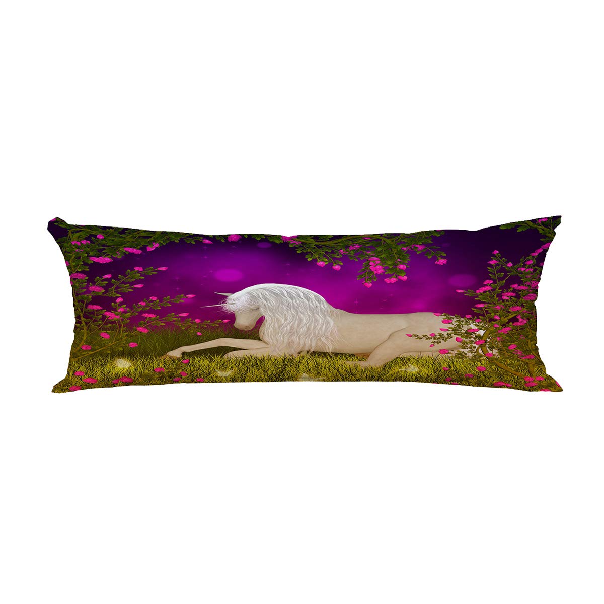 ABPHQTO Unicorn Body Pillow Cover - Soft 20x60 Inch Pillow Case Protector for Kids & Adults - Perfect for Bedroom Decor, Anime Fans & Gift Giving