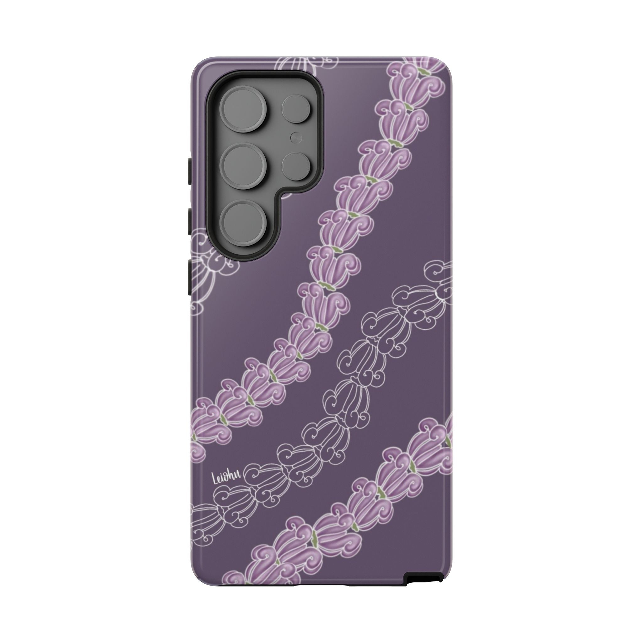 Samsung Galaxy Phone Case with Crown Lei Design - Durable Protective Cover for Samsung Galaxy Series | Perfect for Hawaiian Parties, Luaus, and Tropical Themed Events