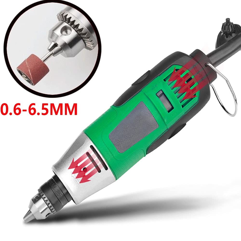 260W Electric Rotary Tool Kit - Multi-Function Grinder, Carver & Polisher with Stepless Variable Speed (31000 RPM) | Lightweight Power Die for DIY, Woodworking, Metal Engraving & Craft Projects
