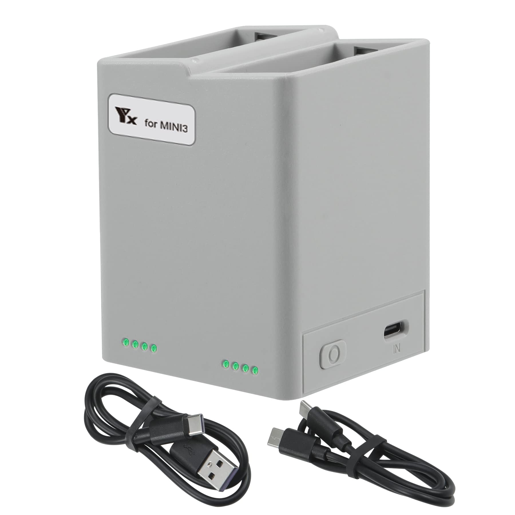 Fast Charging USB Type-C Battery Charger for DJI Mini 3 Pro Drone - Compatible with DJI Mini 3 Pro Batteries - Perfect for Travel, Outdoor Adventures & Professional Aerial Photography
