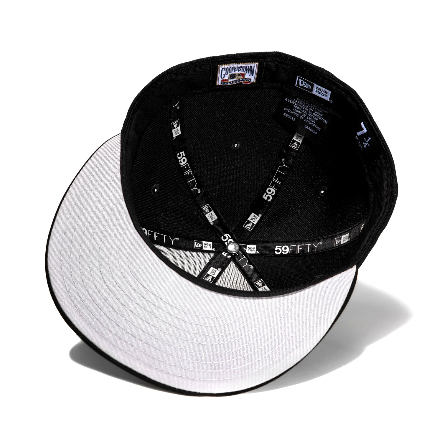 New Era 59Fifty New York Yankees Subway Series Patch Snapback Hat - Black & White Adjustable Baseball Cap for Men & Women | Game Day, Streetwear Fashion, Sports Fan Gift