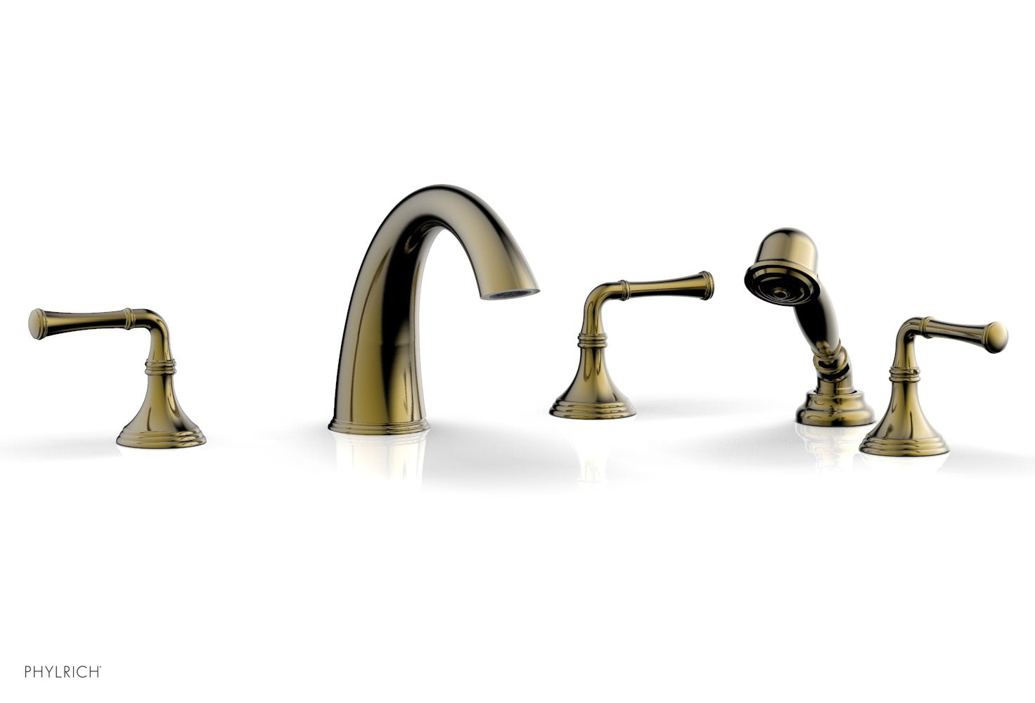 3-Ring Deck Tub Set with Hand Shower D2205E1 - Premium Bathroom Faucet for Modern Homes, Perfect for Bathroom Renovation & Spa Relaxation