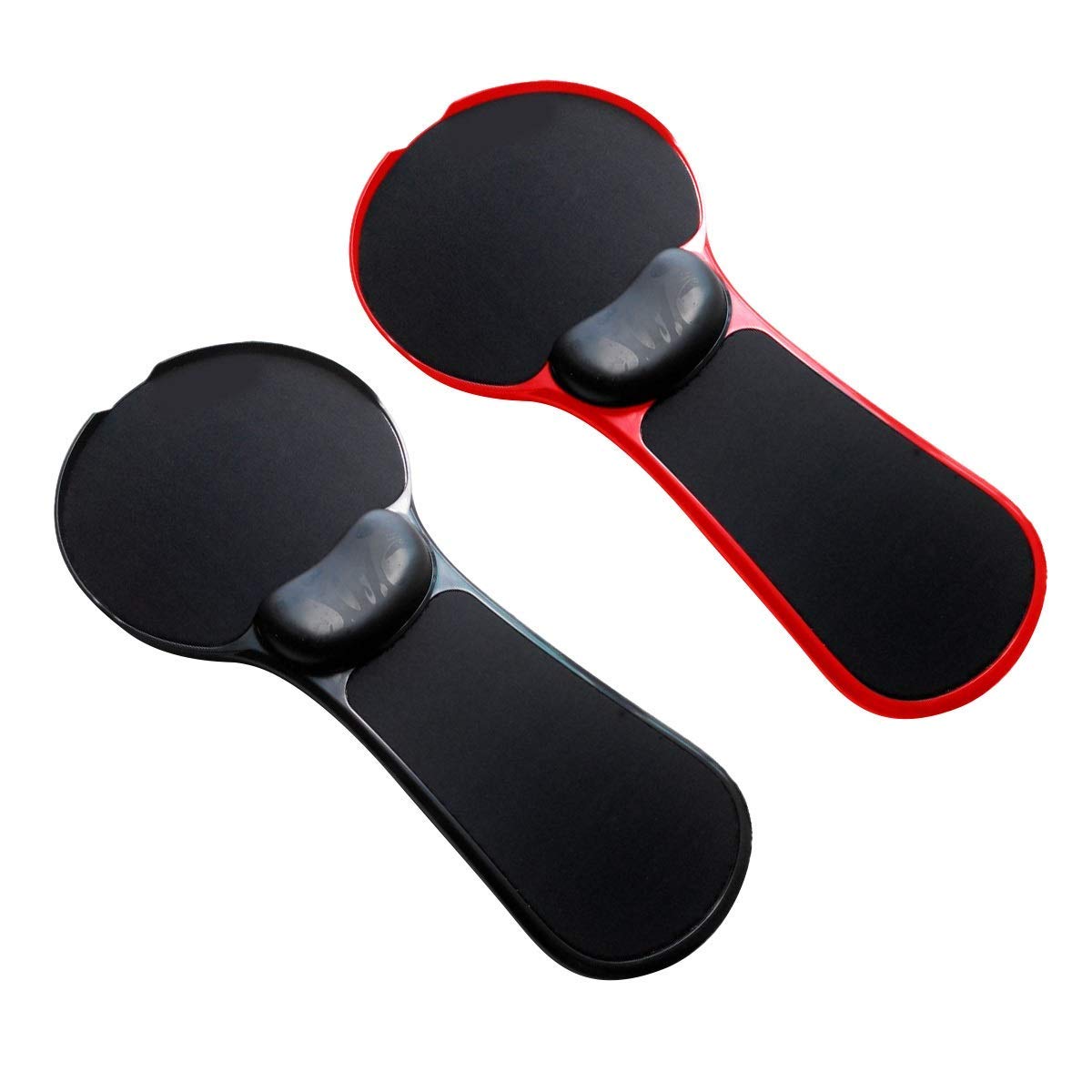 Ergonomic Adjustable Arm Stand Holder with Wrist Rest - Dual Height Computer Desk Attachment for Home Office, Gaming & Workstation (Black) - Perfect for Typing, Mouse Use & Long Computer Sessions