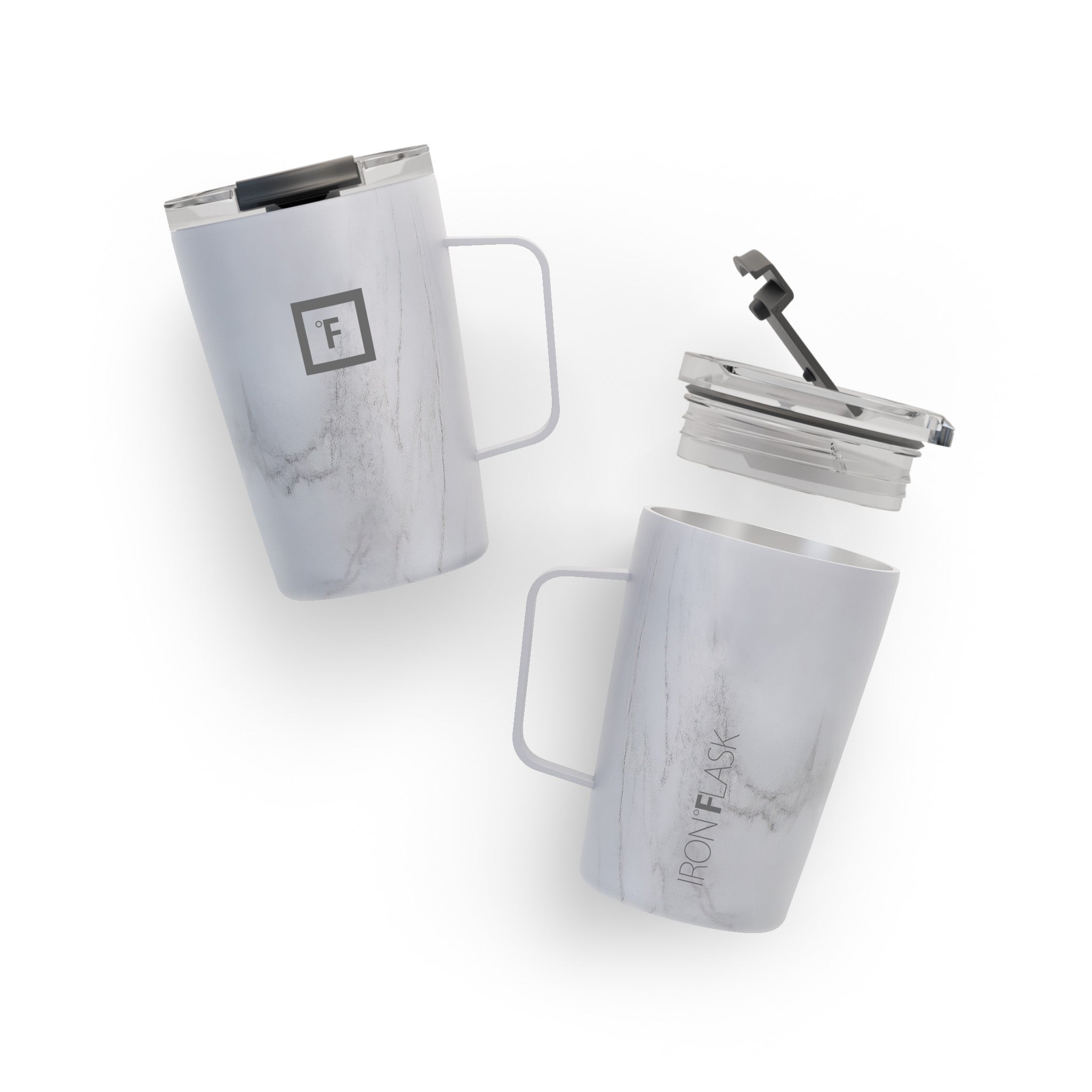 12 Oz Non-Slip Grip Coffee Mug - Insulated Travel Mug for Hot & Cold Drinks - Perfect for Office, Commute, Camping & Outdoor Activities