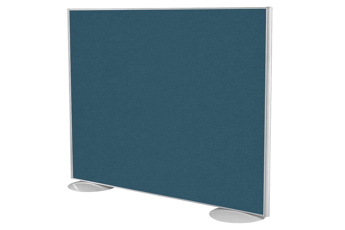 Freestanding Office Partition Screen - Fabric Panel with White Frame [1200H x 1200W] - Privacy Divider for Workspaces, Conference Rooms & Home Offices