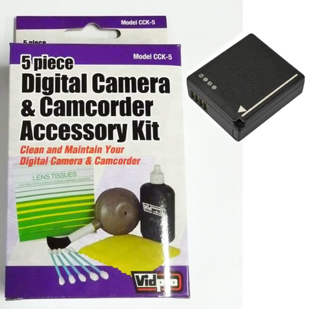 Synergy Digital Accessory Kit for Panasonic LUMIX DC-GX9 Mirrorless Camera - Includes ZELCKSG Cleaning Kit & SDDMWBLG10 Battery | Perfect for Travel Photography & Vlogging
