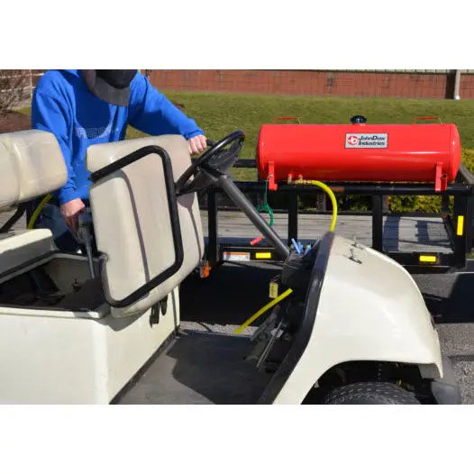 JohnDow 15 Gallon Mobile Fuel Station - Portable Gas & Diesel Fuel Tank with Pump - Ideal for Construction Sites, Farms & Emergency Power Backup