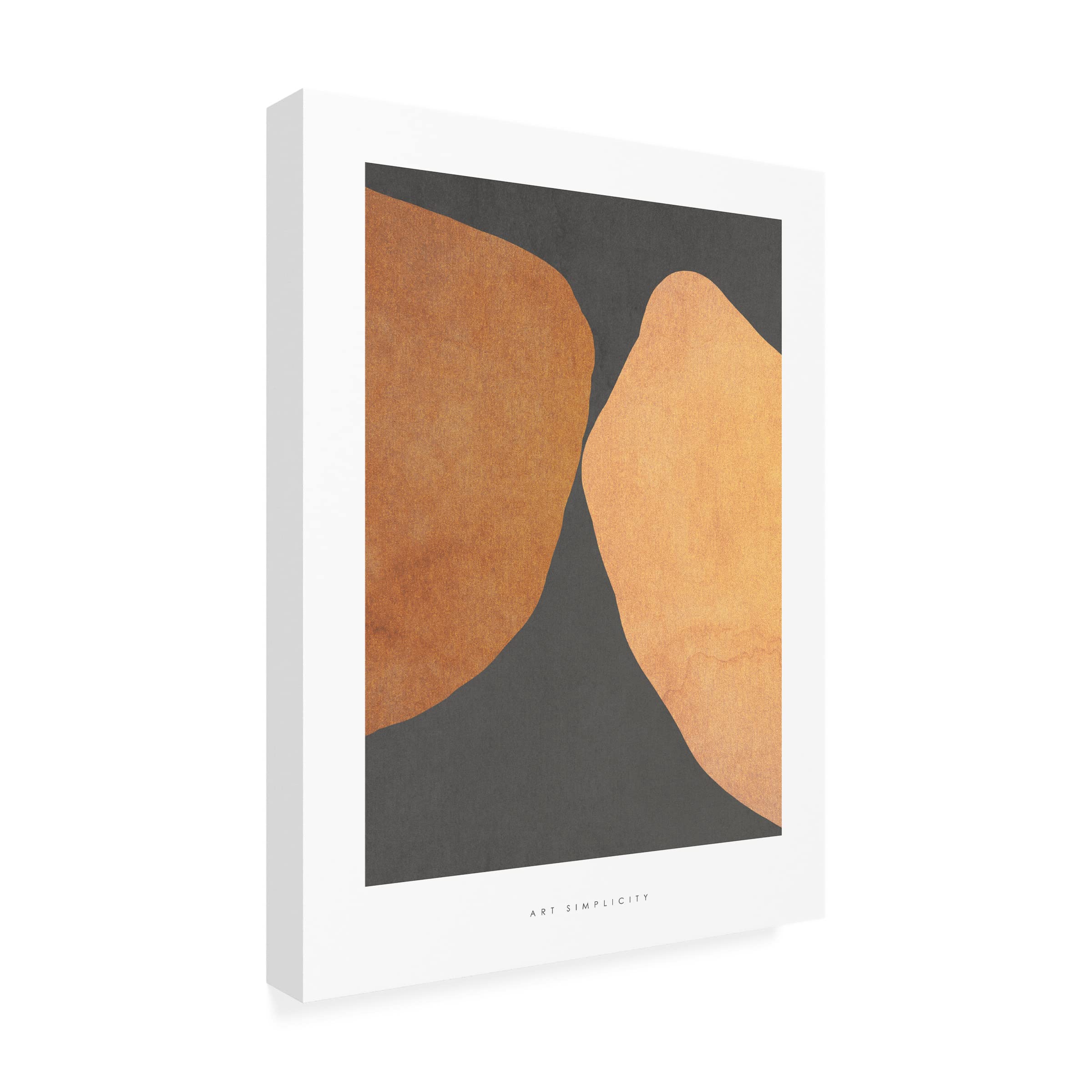 Design Fabrikken 'Art Simplicity 4' Canvas Wall Art Print - Modern Abstract Painting for Living Room, Bedroom & Office Decor