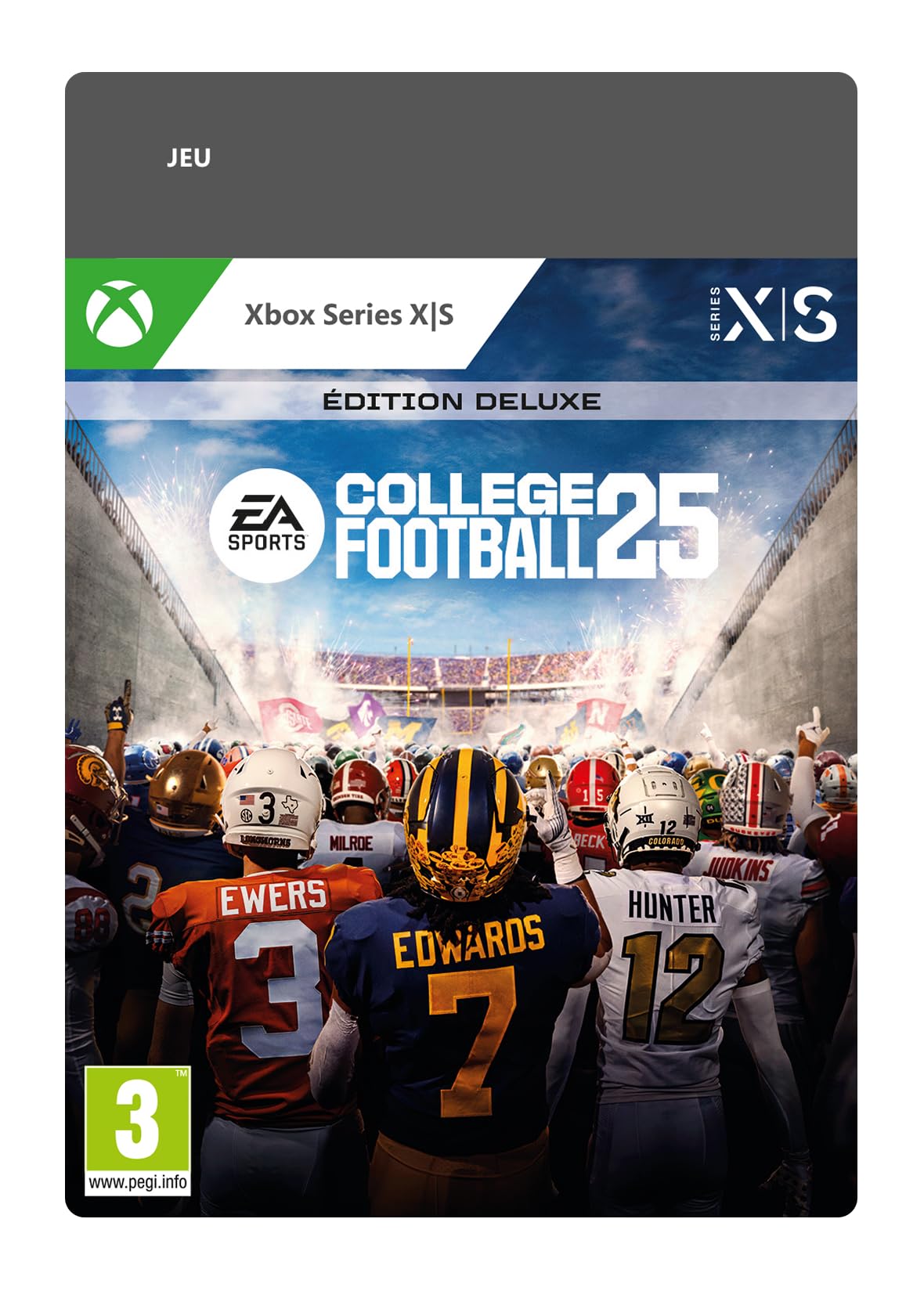 College Football 25 Deluxe Edition - Xbox Series X|S Digital Download Code | NCAA Football Video Game for Xbox Consoles | Perfect for Game Nights & Sports Fans