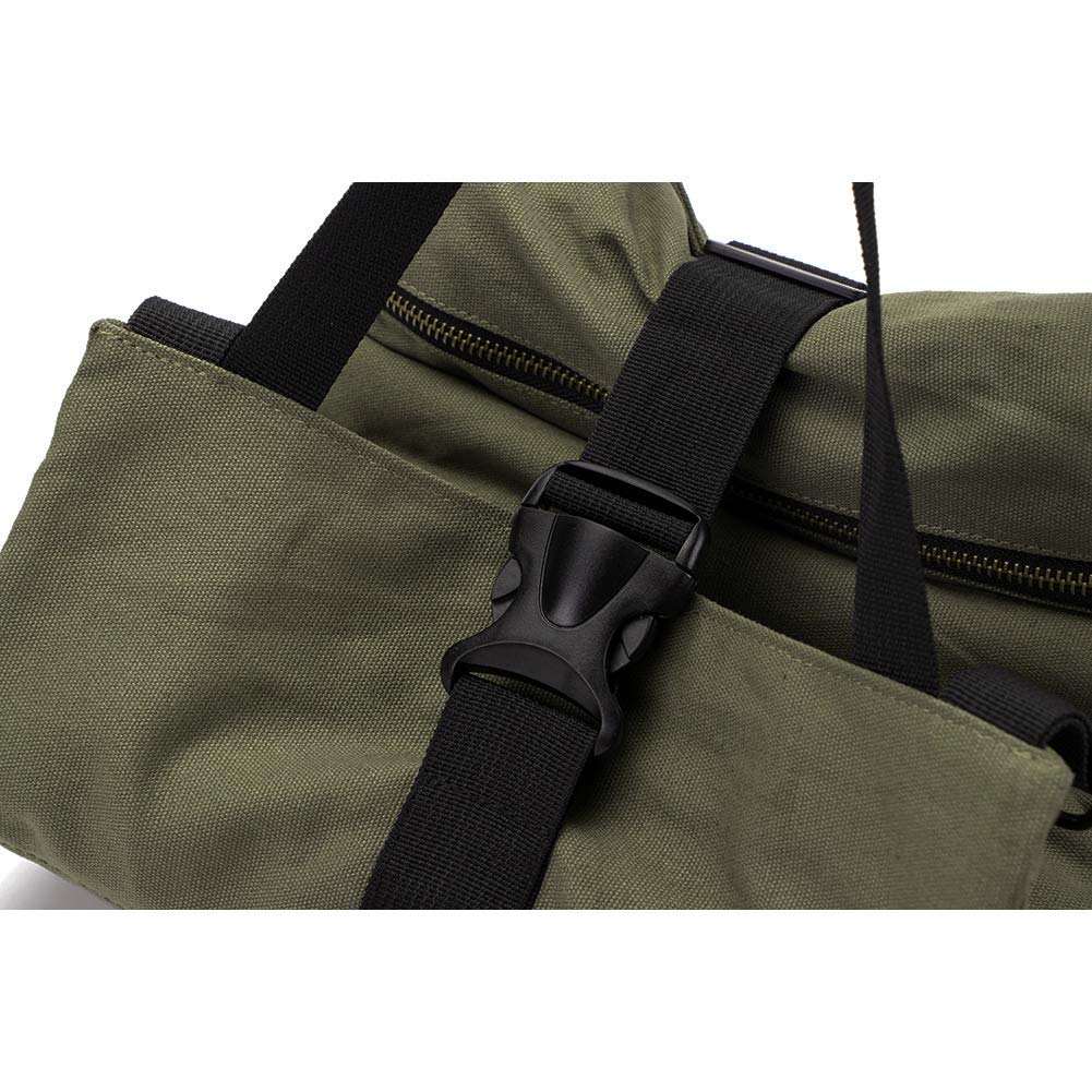 Super Roll Tool Roll - Multi-Purpose Canvas Tool Organizer for Wrenches, First Aid Kits & Camping Gear | Durable Zippered Storage Case for Car, Workshop & Outdoor Adventures