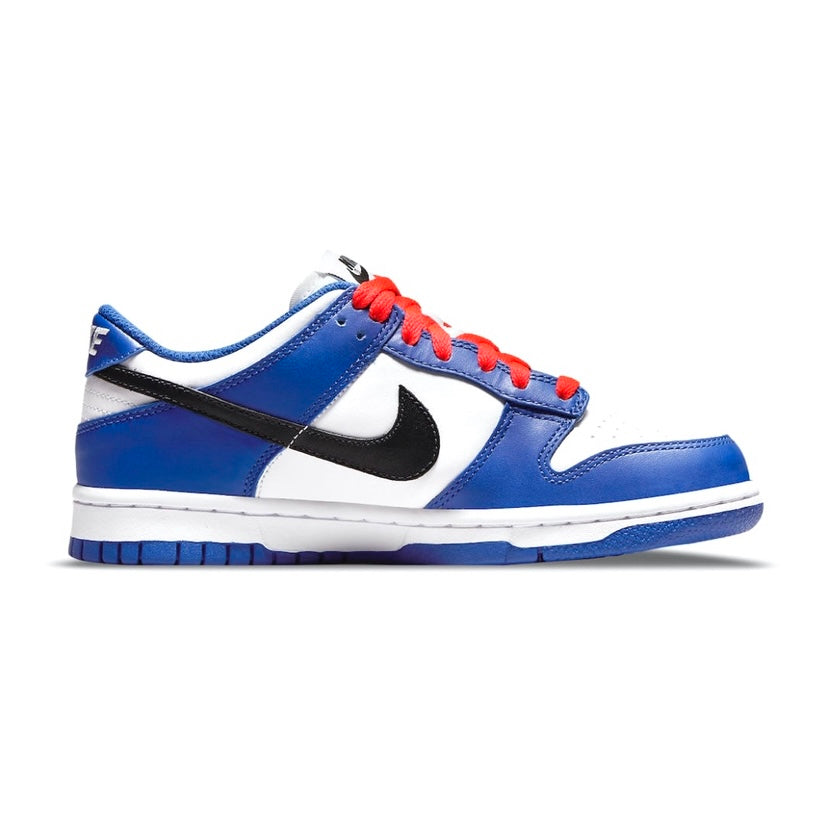 Nike Dunk Low GS Sneakers for Girls - White Royal Bright Crimson - Casual & Sporty Shoes for School, Running, and Everyday Wear