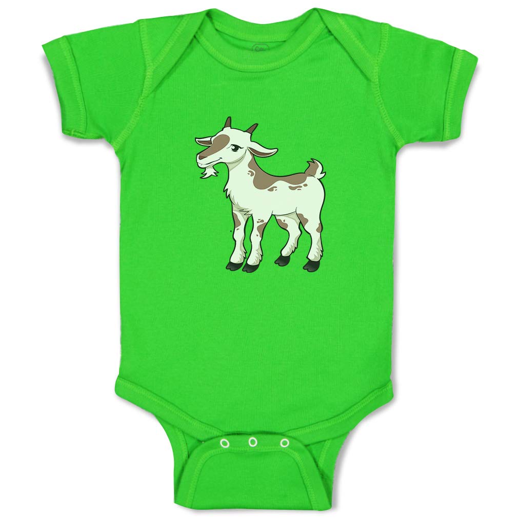 Custom Funny Goat Farm Striped Baby Bodysuit - Cute Cotton Outfit for Boys & Girls - Perfect for Farm Visits, Photo Shoots & Playtime