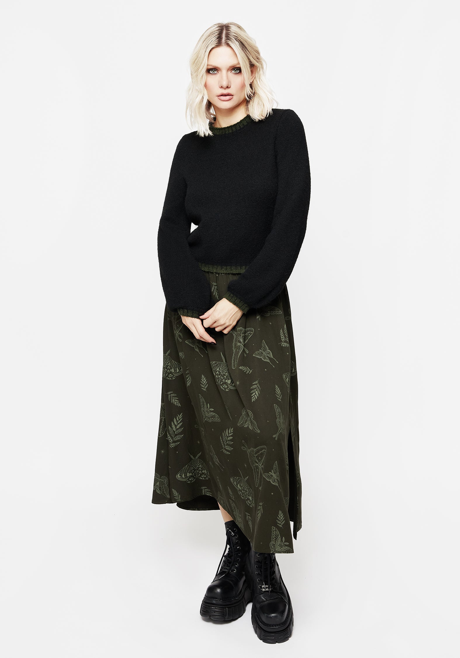 Kelly Knit Crew Neck Sweater for Women - Soft & Cozy Pullover for Fall & Winter - Perfect for Casual Outfits, Layering & Office Wear
