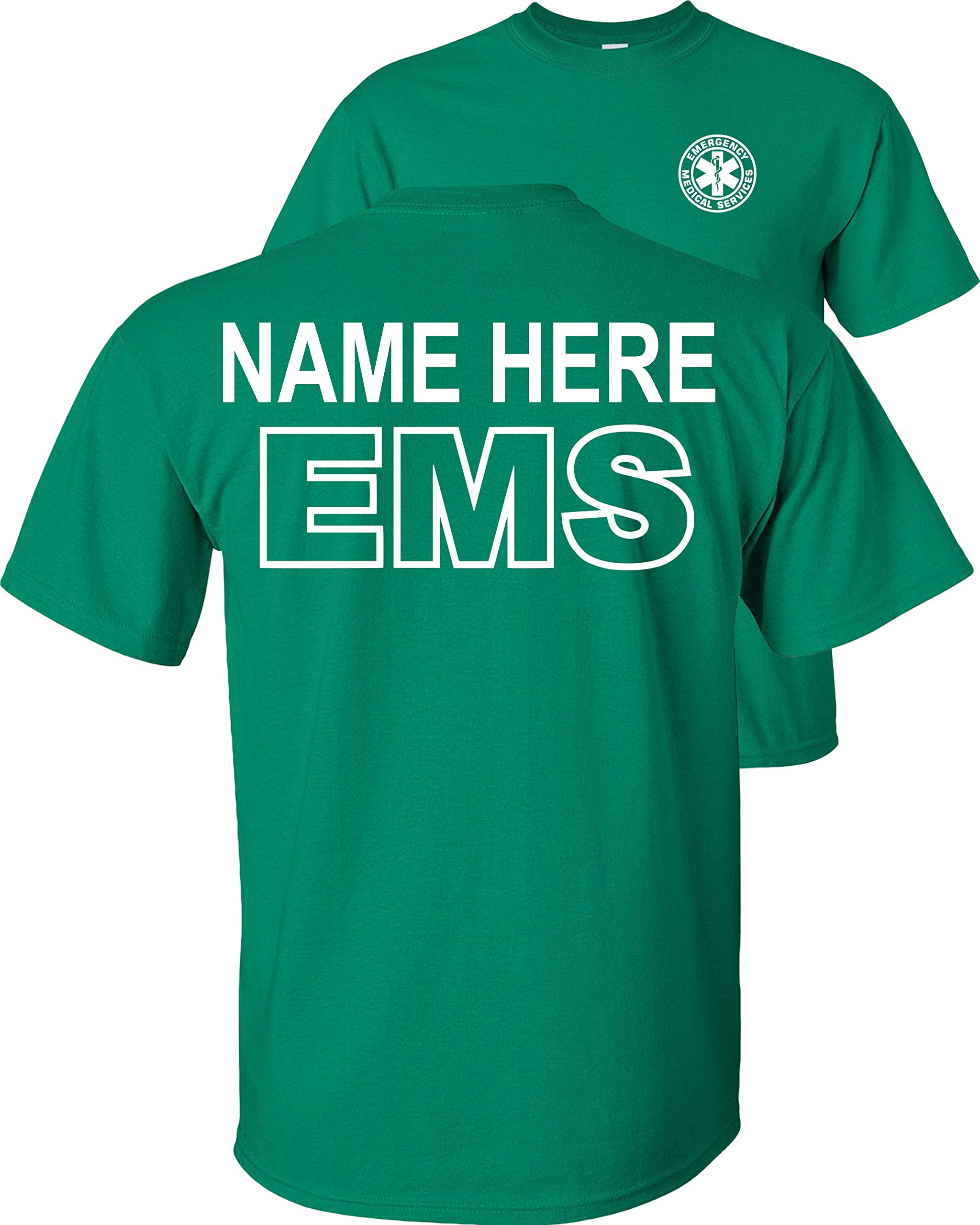 Custom EMS T-Shirt for Emergency Medical Services - Personalized EMT & Paramedic Apparel - Perfect for EMS Workers, First Responders & Medical Professionals