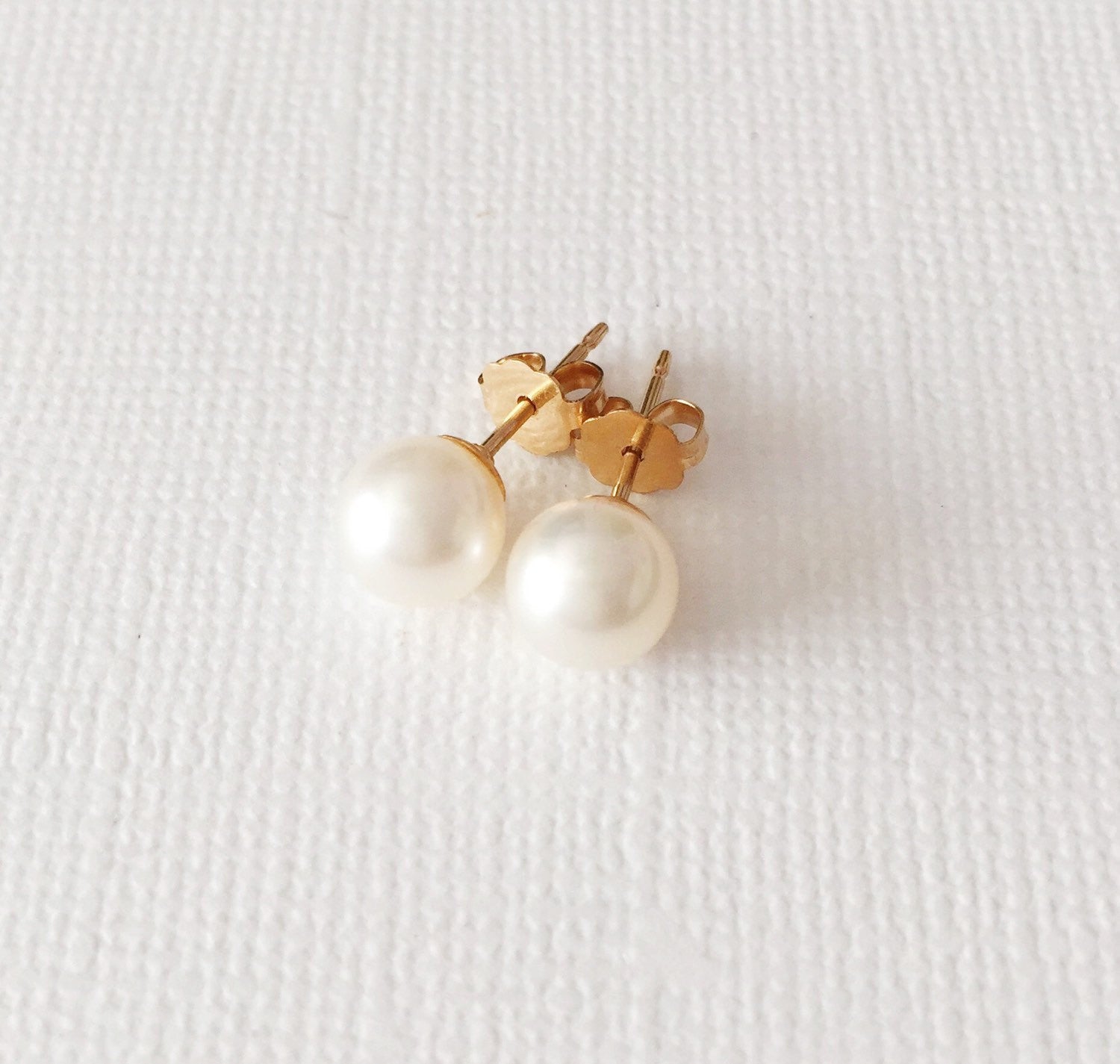 Elegant White Pearl Earrings for Women - Momi (E232) | Perfect for Weddings, Parties & Everyday Wear