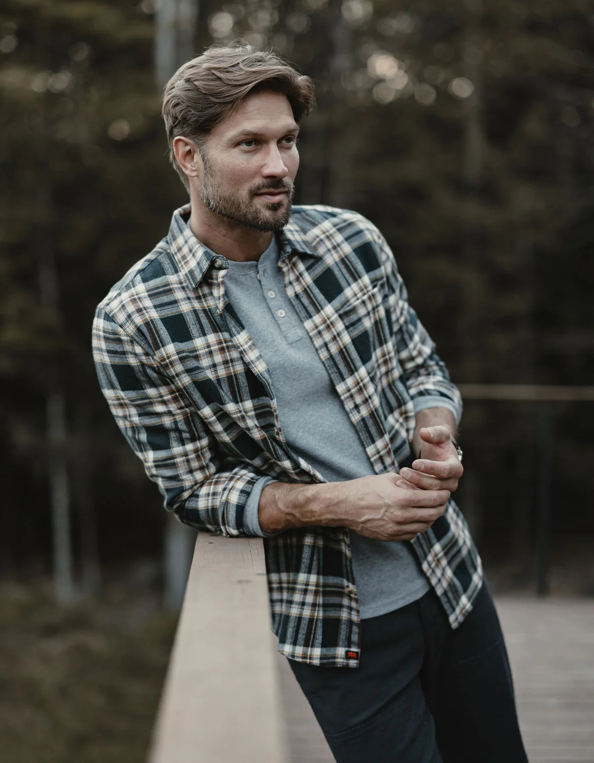 Louis Heavyweight Flannel Overshirt for Men - Warm Plaid Shacket Jacket for Fall & Winter - Casual Layering, Outdoor Activities, and Workwear