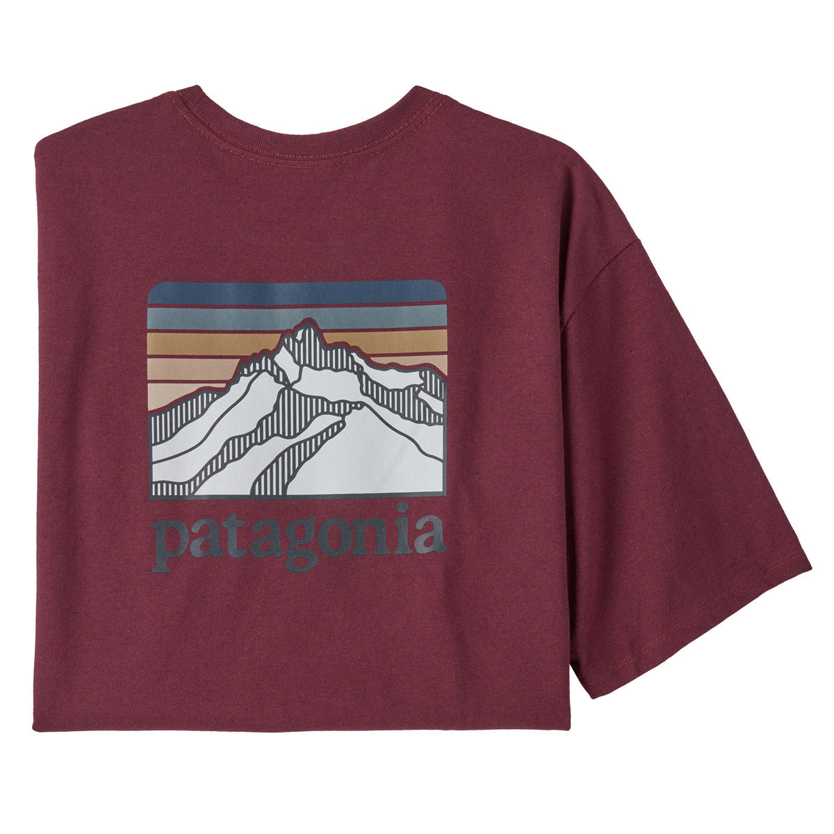 Men's Line Logo Ridge Pocket T-Shirt - Comfortable Casual Tee for Everyday Wear, Street Style & Outdoor Activities
