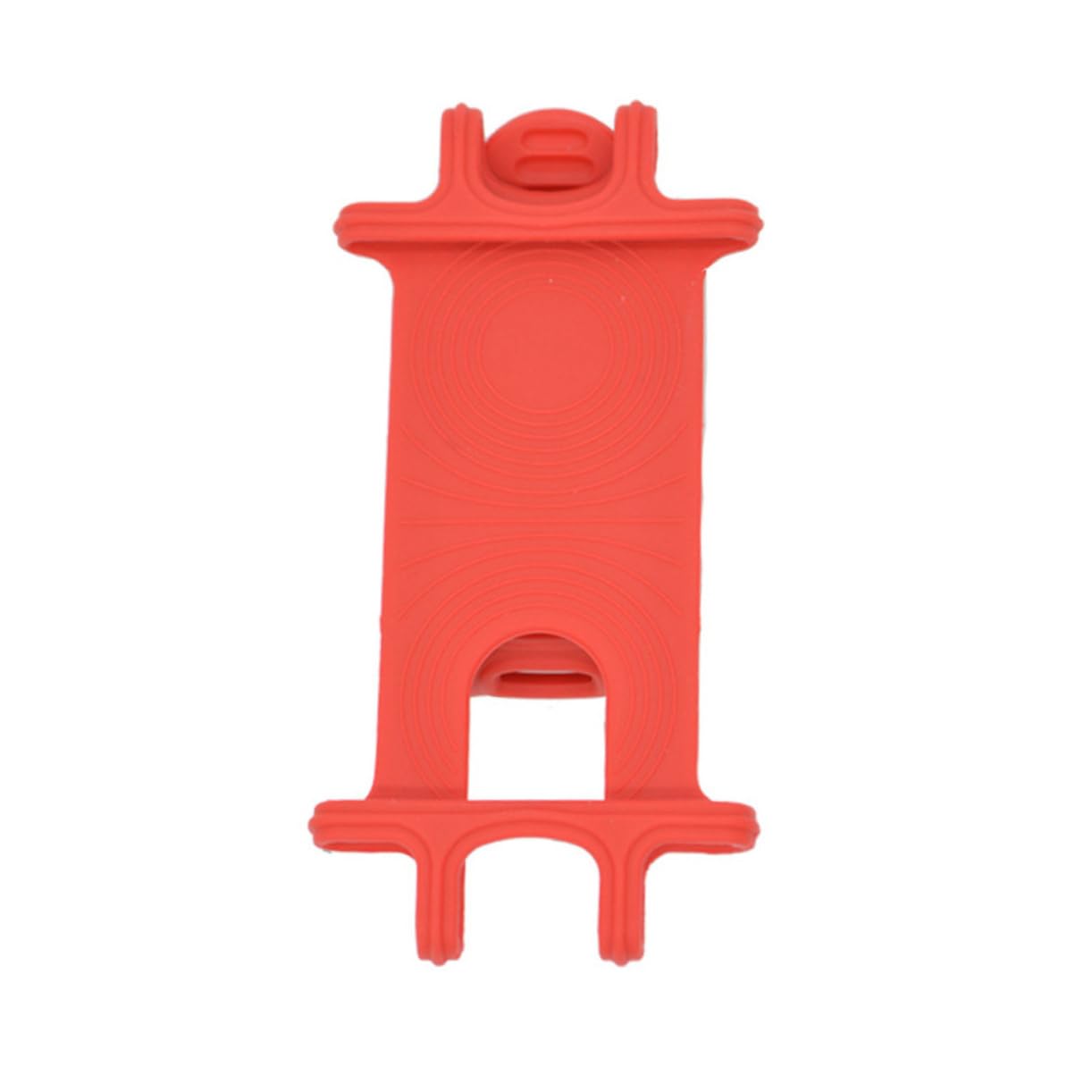 Universal Phone Mount for Biking - Adjustable Silicone Phone Holder for Mountain Biking, Cycling & Outdoor Sports | Red | Easy Installation | Secure Grip for Phones