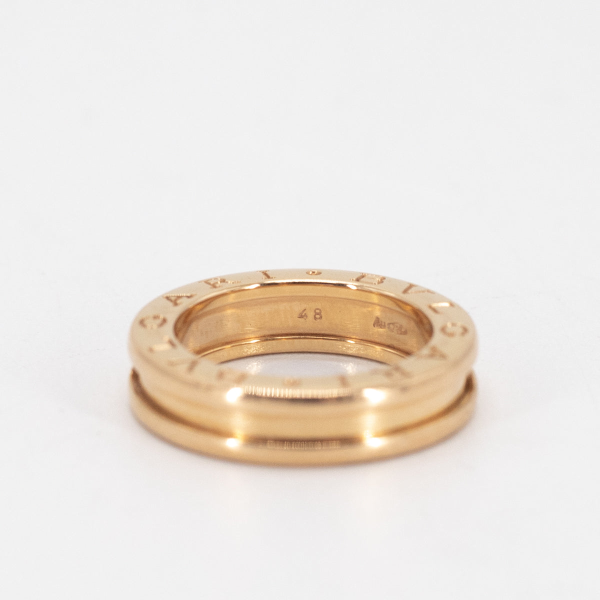 Bvlgari B.Zero1 18K Rose Gold Ring for Women - Luxury Italian Jewelry, Size 48 - Perfect for Weddings, Anniversaries & Special Occasions