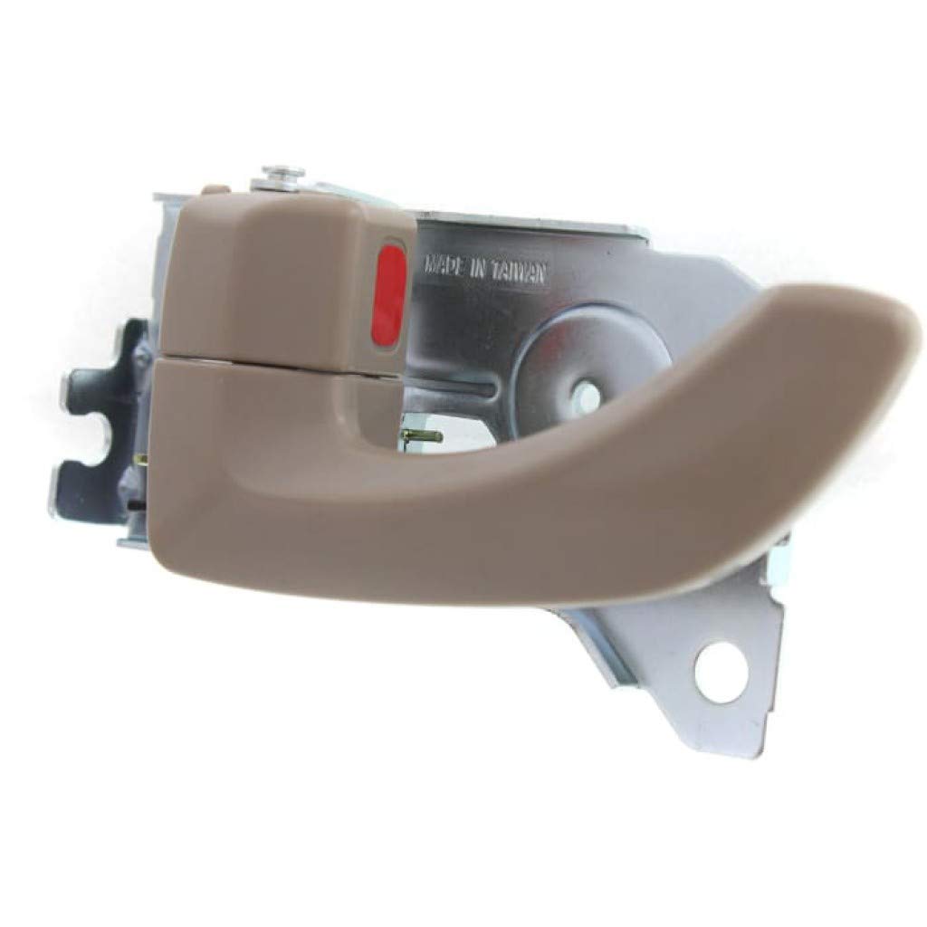 KarParts360 Replacement Interior Door Handle for 2003-2009 Kia Sorento - Front Driver Side Beige with Door Lock Button (EX Trim) | Perfect for DIY Car Repairs & Interior Upgrades