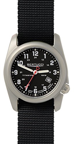 Bertucci A-2T Original Classic Men's Watch - Durable Analog Wristwatch with Nylon Strap, Water Resistant for Outdoor, Military, and Everyday Wear