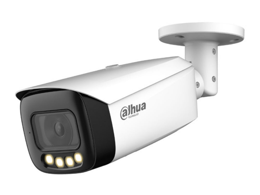 DH IPC HFW5849T1 ASE 8MP Full Color 2.0 Bullet Security Camera with 2.8mm Fixed Lens & WizMind Technology - Ideal for Home Surveillance, Business Security, and Outdoor Monitoring