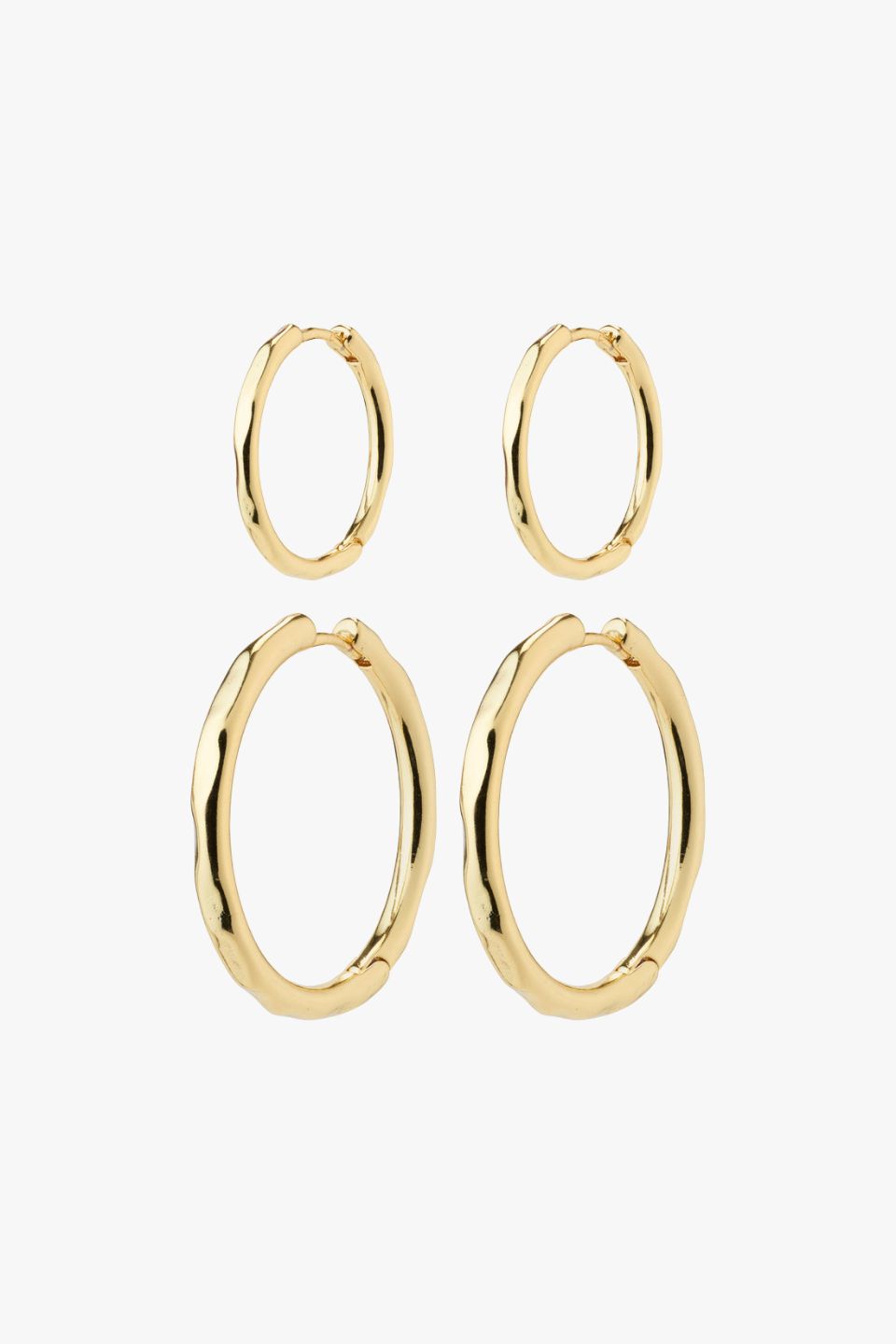 Eve Hoop 2 in 1 Set Gold Plated Earrings for Women - Trendy Double Hoop Earrings for Everyday Wear & Special Occasions