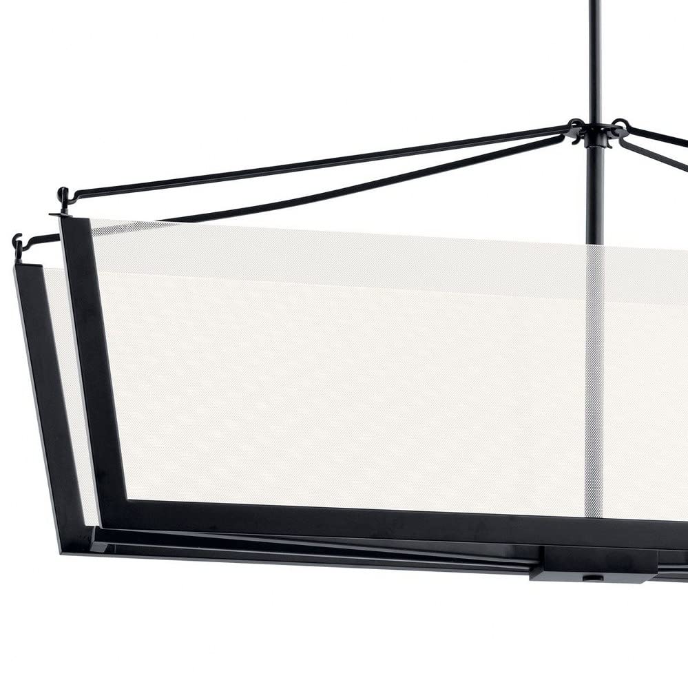 Modern LED Panel Kitchen Island Light Fixture with Light Guide Acrylic Glass - Champagne Gold Finish for Contemporary Home Lighting | Perfect for Kitchen Islands, Dining Areas & Modern Interior Design
