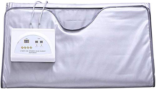 Far Infrared Sauna Blanket with 2-Zone Digital Controller - Portable Home Spa for Relaxation, Detox & Pain Relief