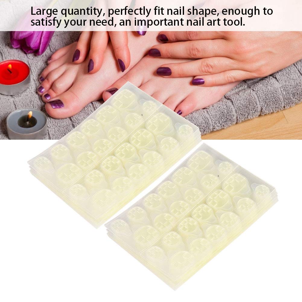 Strong Viscosity Double Sided Adhesive Tape - 24 Pack Transparent Non-Irritating Nail Art Tape for Women & Girls | Perfect for Nail Decorations, DIY Crafts, Scrapbooking & Home Organization