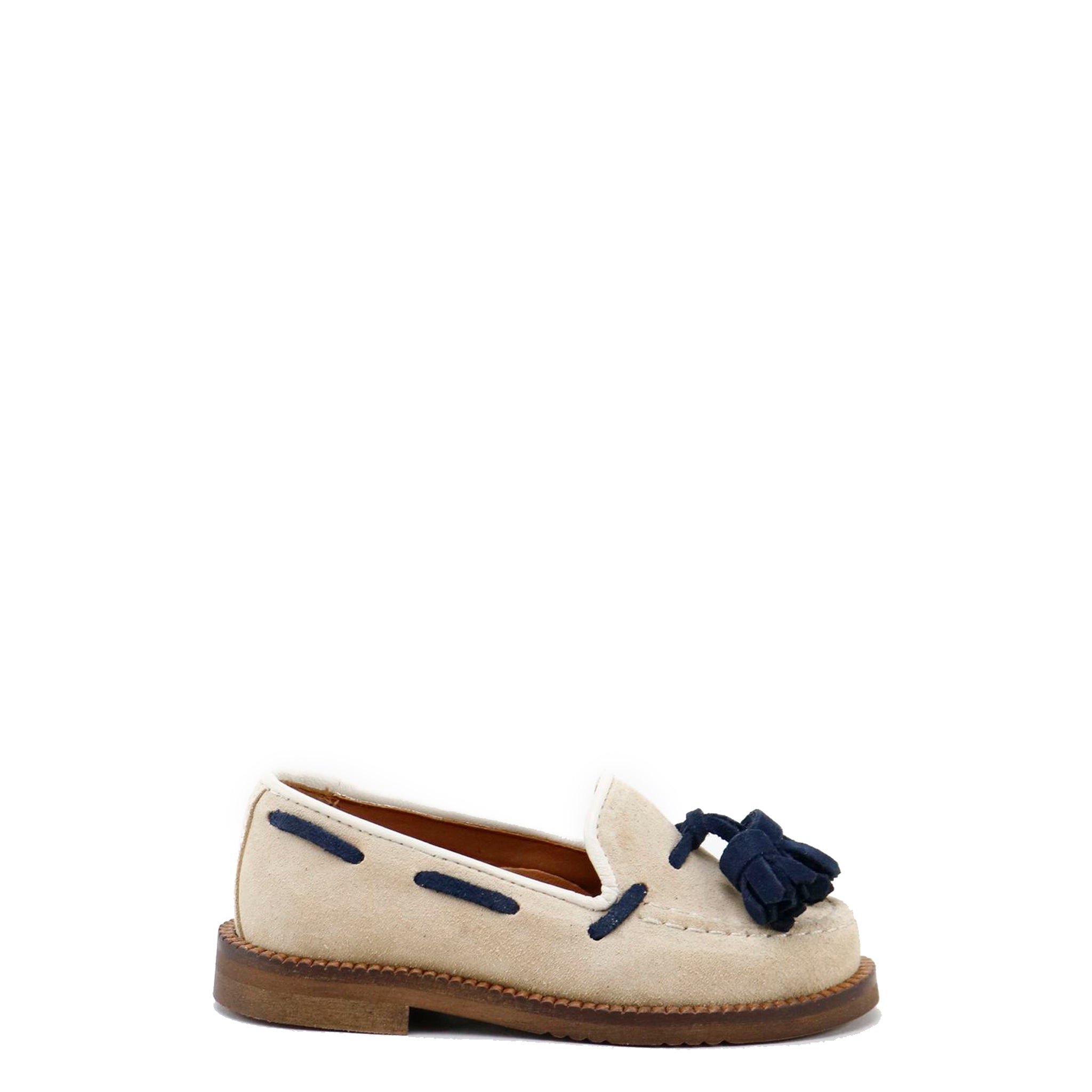 Beige Tassel Boat Shoes for Women - Comfortable Slip-On Loafers with Stylish Fringe Detail - Perfect for Casual Outings, Beach Walks and Summer Fashion