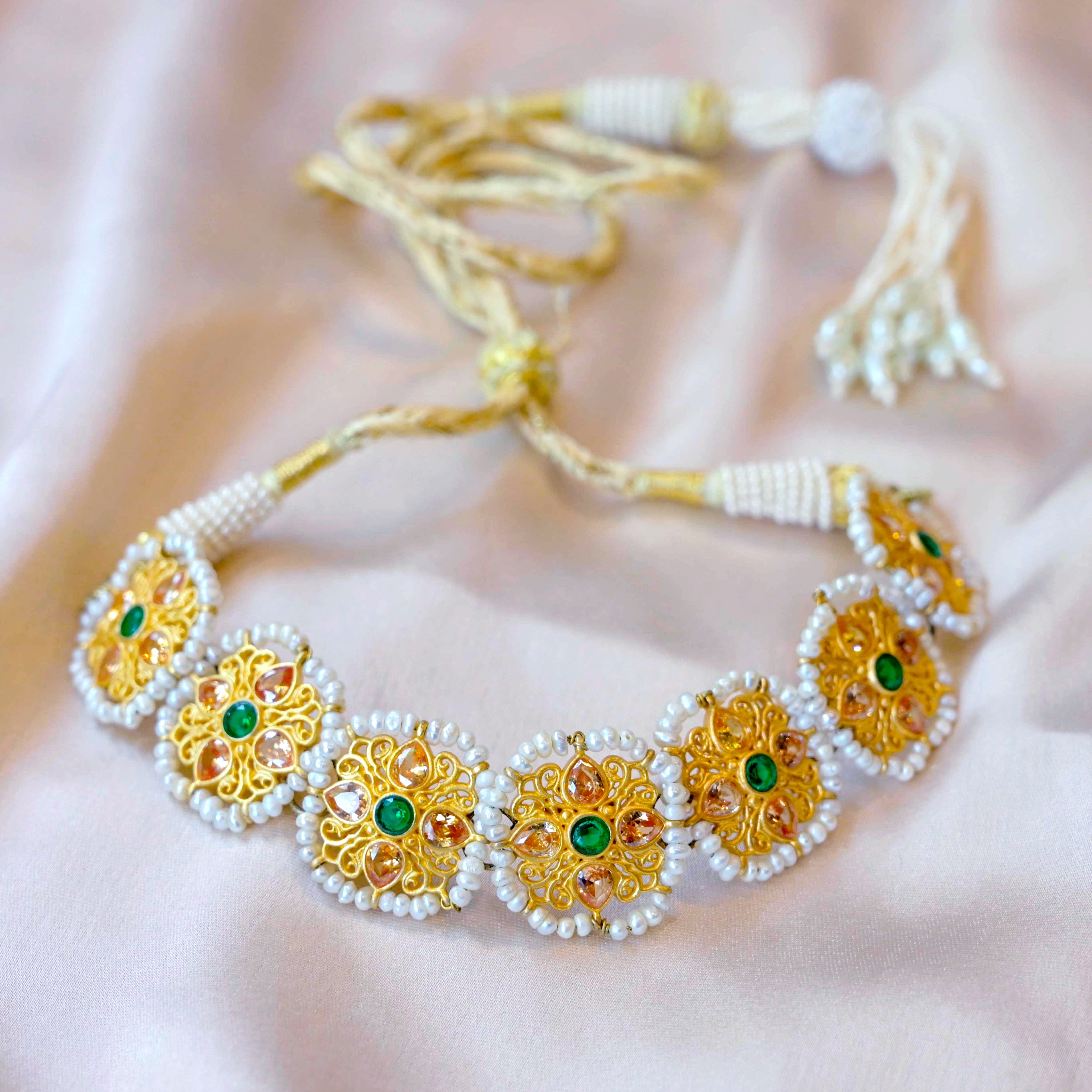 Begum Choker Necklace - Elegant Women's Fashion Jewelry for Parties, Weddings & Special Occasions