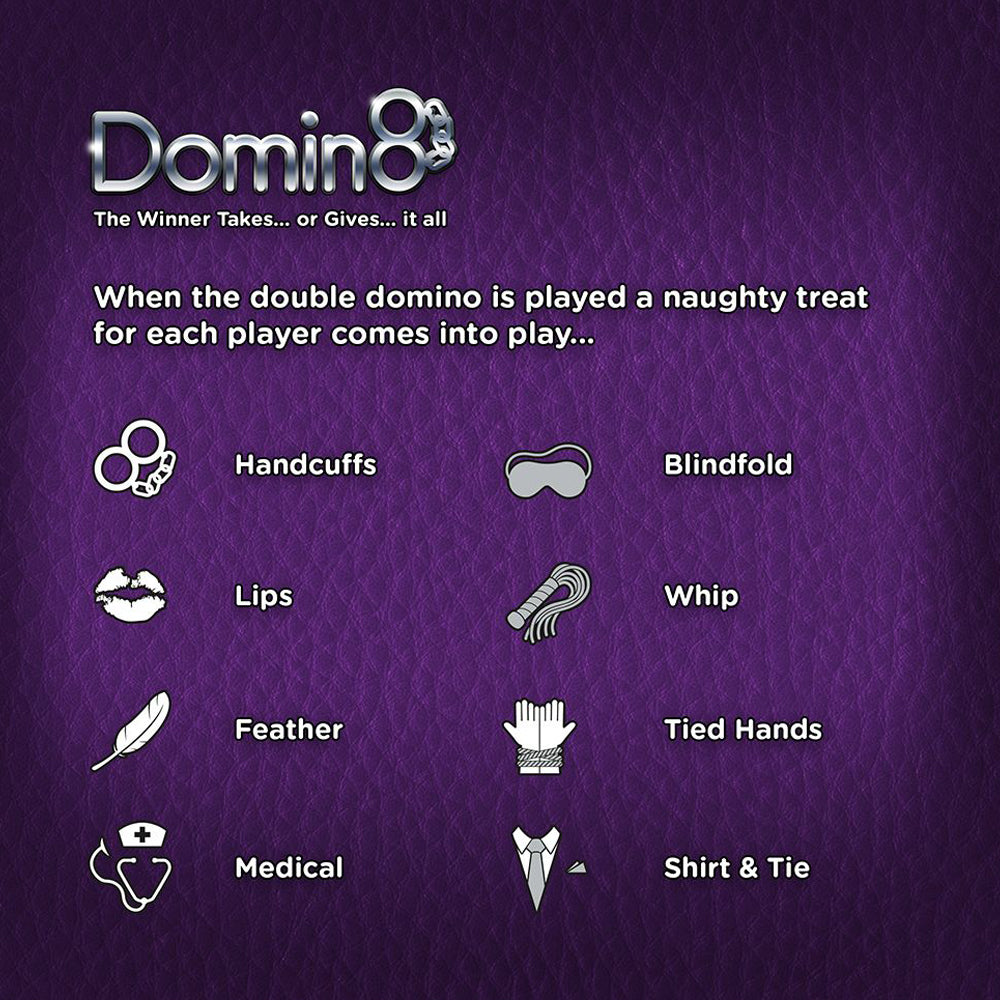 Domin8 BDSM Roleplay Dominoes - Adult Board Game for Couples | Kinky Sex Game for Bedroom Fun & BDSM Lovers | Perfect for Date Nights & Spicing Up Relationships