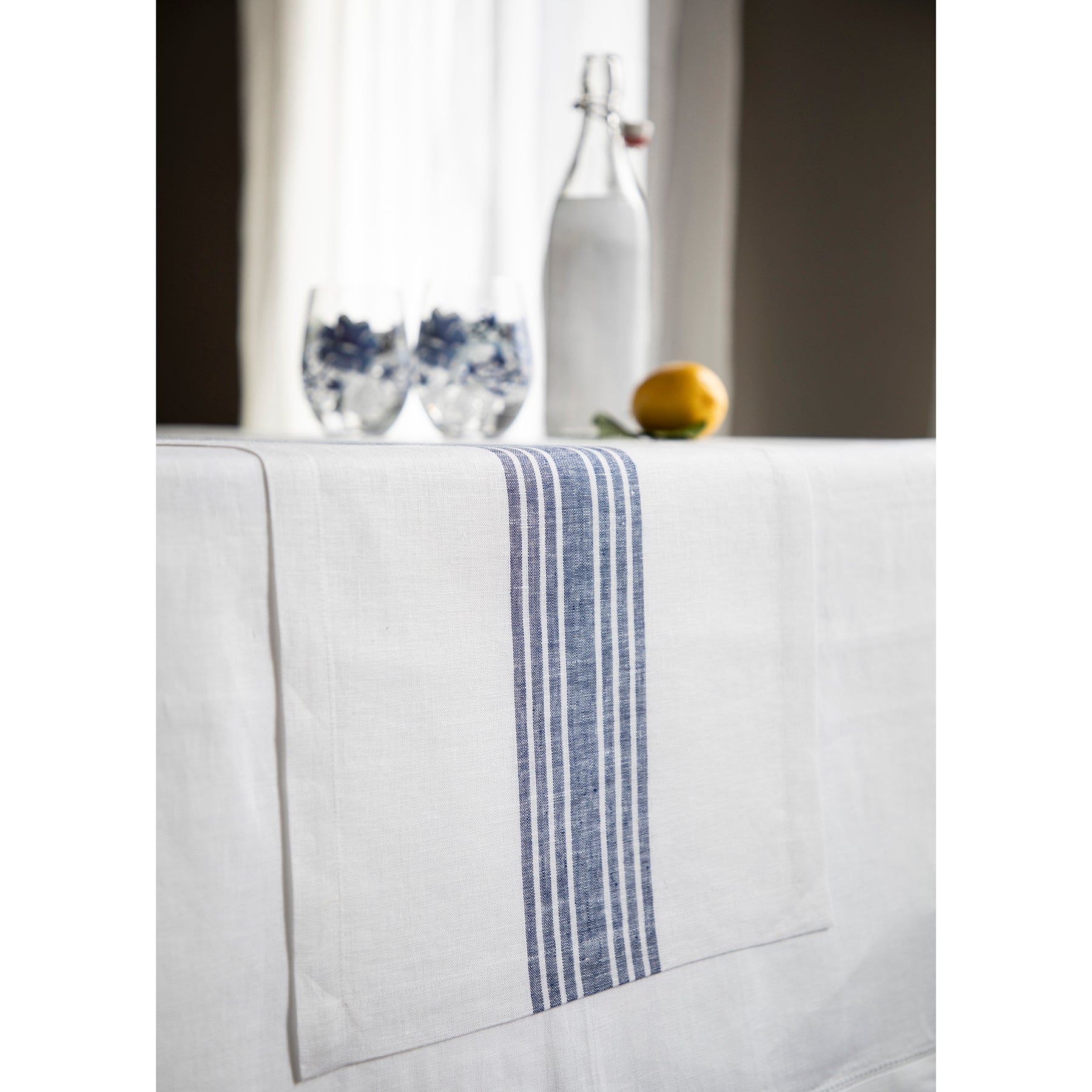 Farmhouse Table Runner - 16 Inch & 18 Inch Wide Cotton Linen Table Decor for Dining Room, Kitchen, Wedding & Holiday Decorations